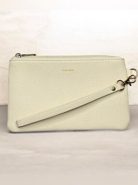 Pixie Mood Ivory Pebbled Wristlet